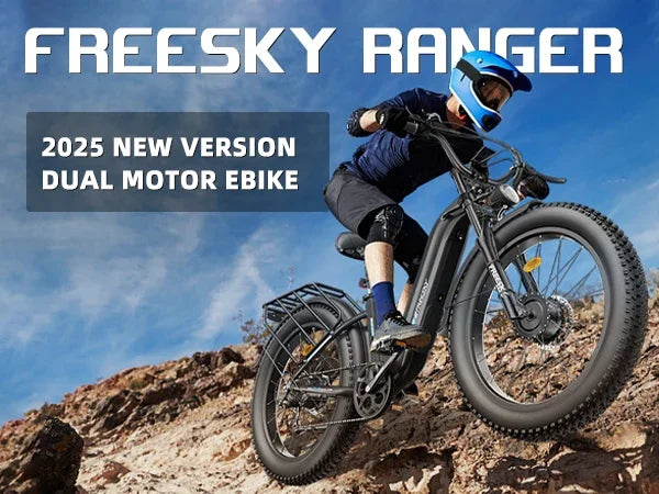 Bicicletta Elettrica FREESKY 540 per Adulti, 2000W, 26 Pollici, Batteria al Litio 48V23A, Pneumatici Larghi da Montagna, E-Bike ad Alta Velocità