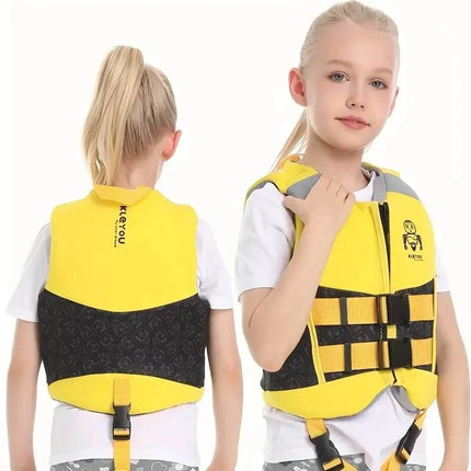 Giubbotto di salvataggio in neoprene per bambini, giubbotto di salvataggio galleggiante per ragazzi e ragazze, gilet da surf, galleggiamento alla deriva, aiuto per il nuoto