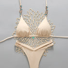 Micro Bikini 2026 Donna Costumi da Bagno Push-Up Sexy Set Bikini Brasiliano Halter Biquini Tinta Unita Abbigliamento Mare Estivo