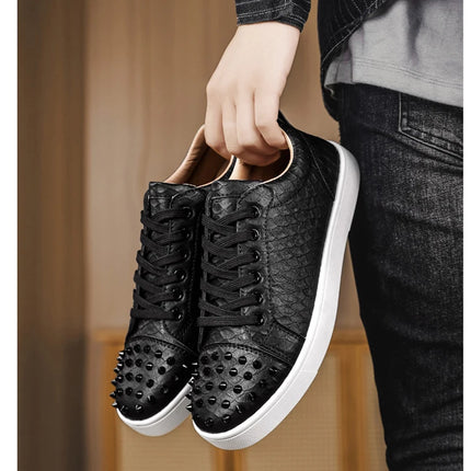 Comfortable Breathable Studded Sneakers for Men Women Casual Sports Shoes Fashion Lightweight Walking Shoes
