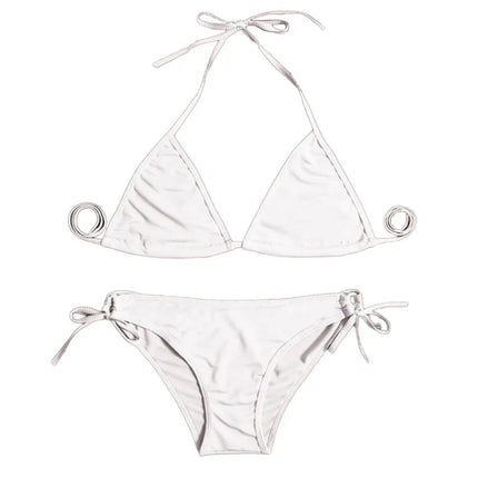 Costume da bagno bikini sexy da donna con perizoma, modello brasiliano con lacci, per l'estate e le vacanze al mare platinumshop