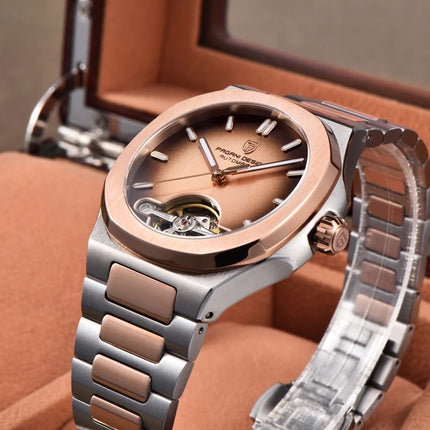 Nuovo Orologio da Uomo PAGANI DESIGN 2026 con Tourbillon Scheletrato, Orologio Automatico di Lusso di Alta Gamma per Uomo, Elegante Orologio da Polso Meccanico Sportivo