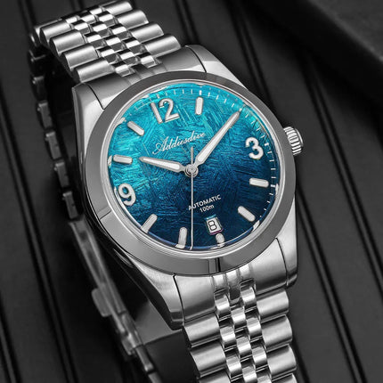 ADDIESDIVE Men Luxury Diver Automatic Mechanical Watch Sapphire Crystal 100M Waterproof Stainless Steel Business Sports AD2547