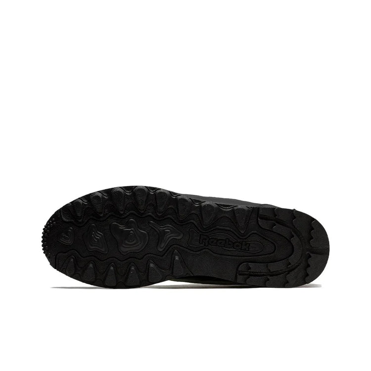 Reebok Classic Leather Running Shoes Unisex Low Top Black/Green H06244