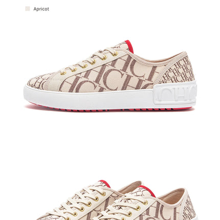 C-H Women's Casual Shoes  Autumn New Comfortable Canvas Shoes Skeleton Correction Woman Walking Shoes
