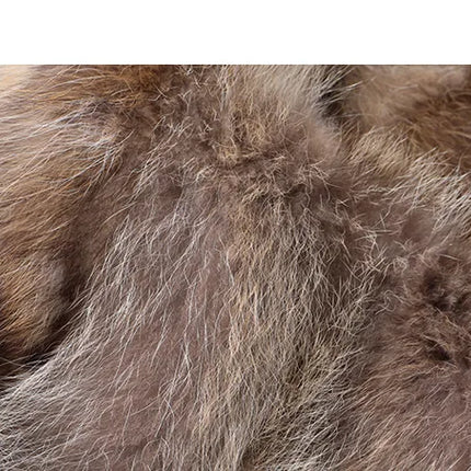 Maomaokong Natural Fur Lining Real Fur Coat Winter Jacket Women Raccoon Fur Collar Warm Thick Parkas Female Clothing