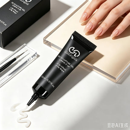 Strong No-Rinse Manicure Adhesive for Rhinestones Jewelry & Metal Accessories Non-Flowing Glue for Durability And Easy Application
