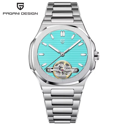 Orologio Meccanico Tourbillon PAGANI DESIGN 2026 Nuovo, Lusso Impermeabile da Uomo in Acciaio 316L, con Vetro Zaffiro e Lancette Luminose
