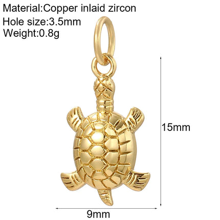 Cute Heart Key Necklace for Women Turtles Animals Collars Diy Pendant Stainless Steel Gold Color Chain High Quality PlatiNum