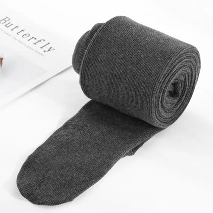 Women's Fall Winter Ribbed Vertical Stripe Thermal Leggings Fleece Thickened  Street Ready Seamless High Waist Thermal Pants PlatiNum