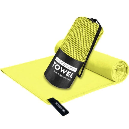 Asciugamano sportivo in poliestere microfibra da 1 pezzo Asciugatura rapida e assorbe il sudore Portatile per yoga in spiaggia Nuoto ed escursionismo