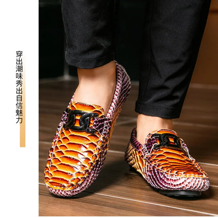 Mocassini in Pelle da Uomo 39-46, Scarpe Eleganti per Matrimoni e Feste, Calzature di Alta Qualità, Mocassini Slip-on di Lusso per Uomo