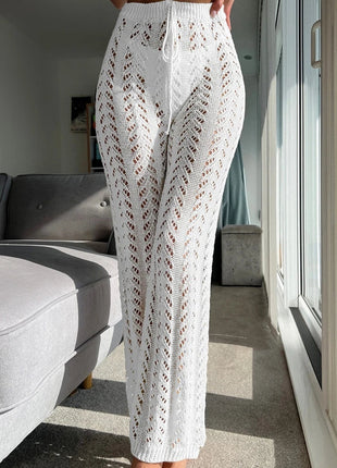 Pantaloni cavi casual da donna comodi e comodi lavorati a maglia da spiaggia eleganti in primavera ed estate platinumshop