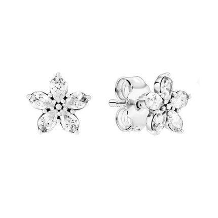 Orecchini in Argento Puro 925 con Zirconi a Forma di Cuore, Stella, Luna e Cerchio, Gioielli per Donne, Regalo per Compleanno, Festa della Mamma, Accessori platinumshop