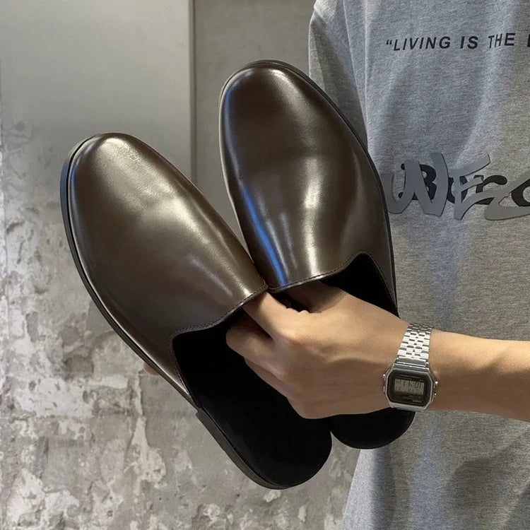 Nuovi Mocassini da Uomo 2026, Scarpe Eleganti di Lusso in Pelle Verniciata, Antiscivolo, per Esterni, Estive, Fatti a Mano