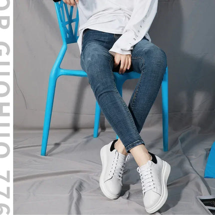 New Men women sneakers height increasing shoes invisible 6 8 10cm heighten sports shoes man taller lift white elevator shoes