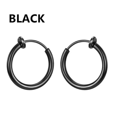 1/16 paia di orecchini a bottone magnetici da uomo in acciaio inossidabile con croce Non penetrante orecchini a cerchio Unisex CZ Magnet Clip on Earring platinumshop