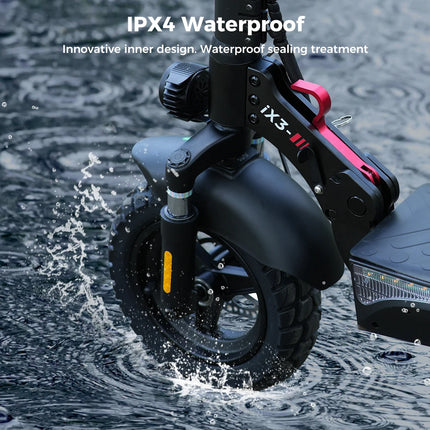 IScooter iX3 1000W max potente Scooter elettrico 40KM gamma 10 pollici fuoristrada pneumatico elettrico Kick Scooter 10Ah 40 KM/H Scooter per adulti