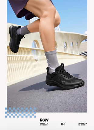 361 Degrees Men Running Shoes Wear-resistant Comfortable Soft Supportive Jogging Lightweight Breathable Male Sneakers 672422252 PlatiNum