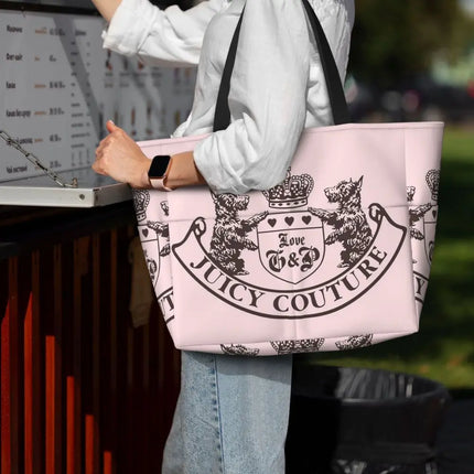 Y2k Juicy Couture Crest Beach Tote Bag Gym Yoga Duffle Bag Large Tote Bag Women's Travel Bag Fitness Bag
