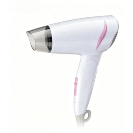 Compact Foldable Travel Blow Dryer 1600W Power 100‑240V Universal Voltage Cold Air Function Hanging Loop Design For Travel Household Hair Care