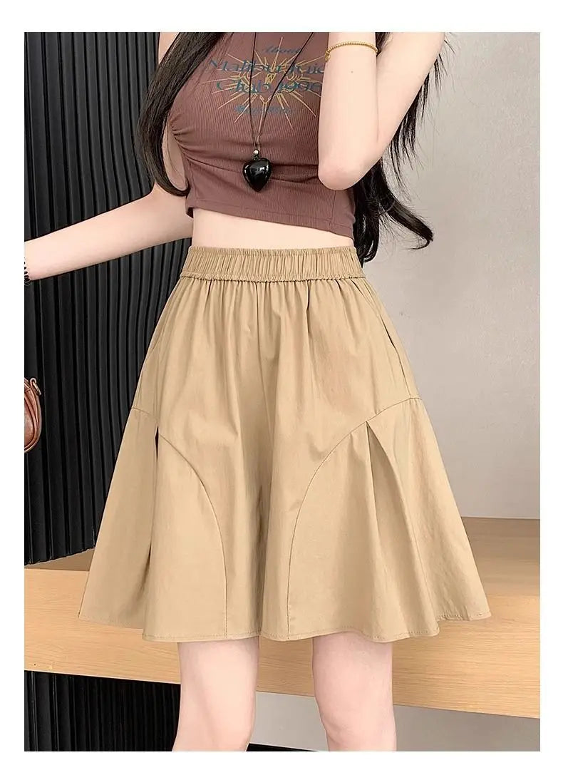 Shorts Womens Woolen High Waist Double Deck Winter Office Lady Mature Classic Elegant Commuter Flannel Warm Formal Workwear