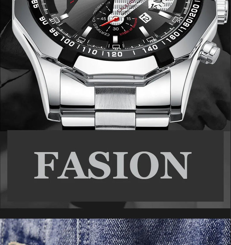 2024 Top Brand di Lusso Orologio di Moda Casual Militare Al Quarzo Sport Orologio Da Polso In Acciaio Pieno Impermeabile Orologio da Uomo Relogio Masculino platinumshop