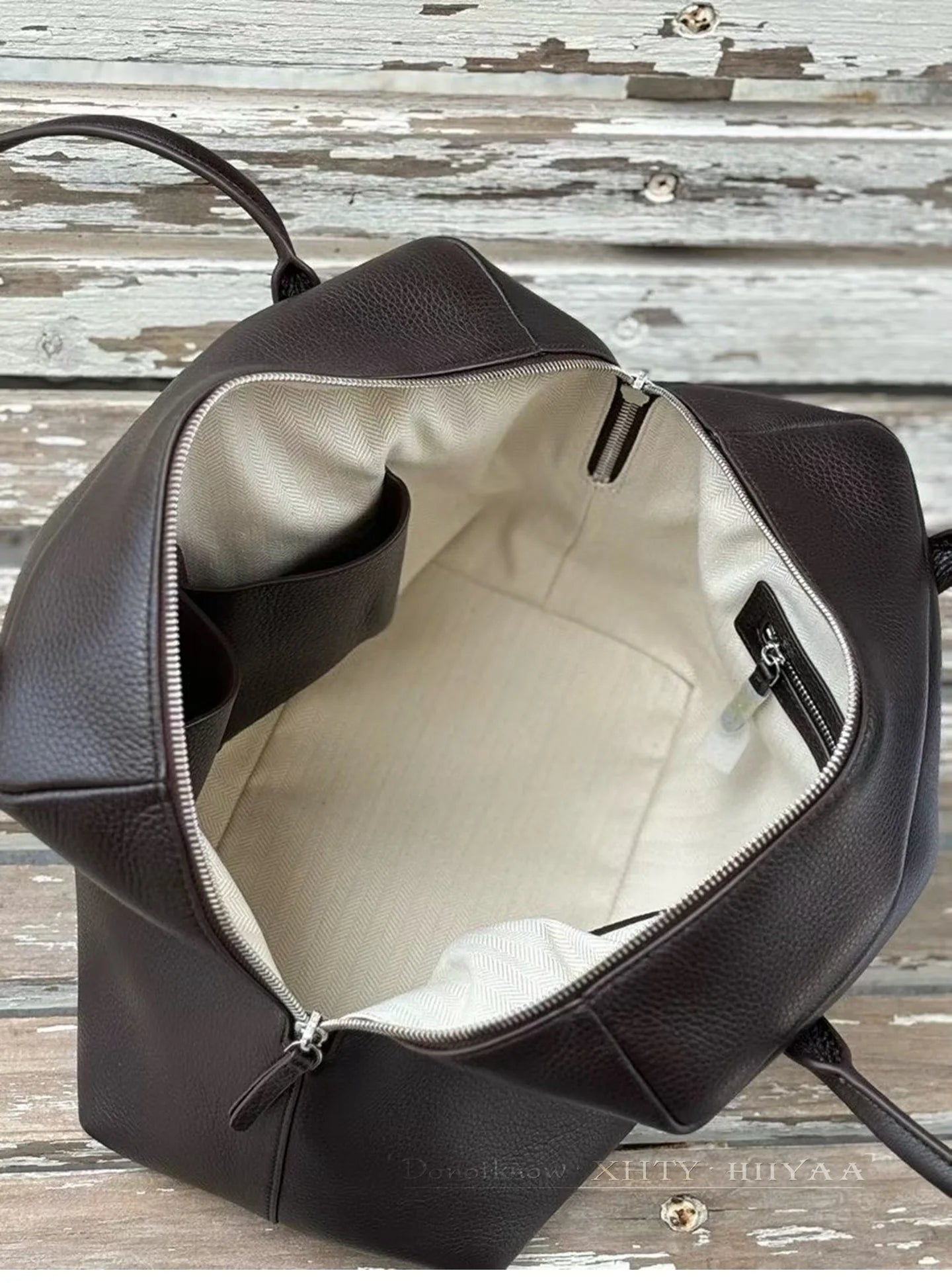 XHTY Genuine Leather Shoulder Bag Underarm Bag Women Soft Large Capacity Bowling Bag Simple Fashion Top Layer Cowhide New Model