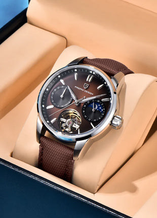 PAGANI DESIGN 41MM Orologio da uomo Orologio meccanico automatico di lusso Orologio da pilota impermeabile in acciaio inossidabile da 100 m PDYS021