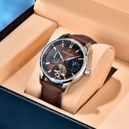 PAGANI DESIGN 41MM Orologio da uomo Orologio meccanico automatico di lusso Orologio da pilota impermeabile in acciaio inossidabile da 100 m PDYS021