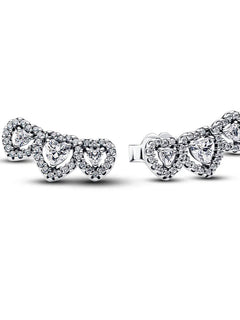 Orecchini e Ciondolo con Zirconi Scintillanti, Combinazione Fiore di Ciliegio e Farfalla, Orecchini in Argento 925, Regalo Ideale per Donne