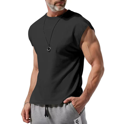 Amazon cross-border men's clothing summer new sleeveless t-shirt youth casual loose thin vest men PlatiNum