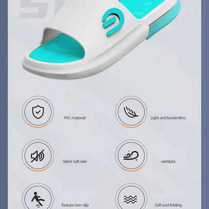 Pantofole da uomo alla moda Suola morbida in PVC Scivoli antiscivolo Infradito da spiaggia casual all'aperto Pantofole da bagno per la casa Nuovo sandalo