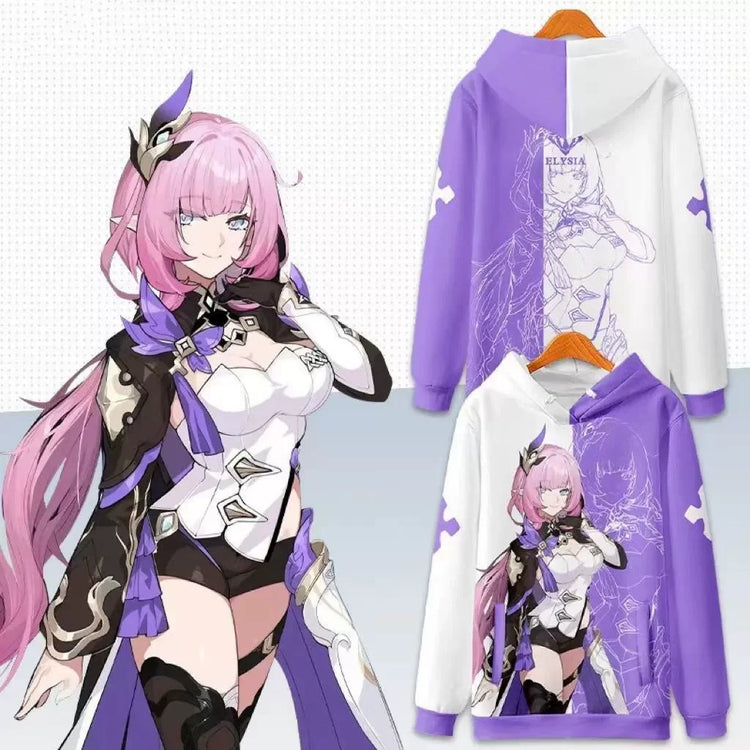 Elysia Honkai Impact 3 Cosplay 3D Men's Hoodies Fashion Women Long Sleeve Sweatshirt Harajuku Pullover Casual Y2k Tracksuit Coat