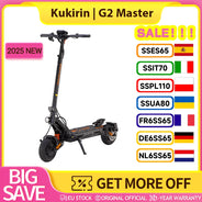 Scooter elettrico KuKirin G2 Master (versione 2025, motore 1000 W*2, batteria 52 V 20,8 Ah, pneumatici da 10 pollici, velocità massima 60 km/h, portata 70 km