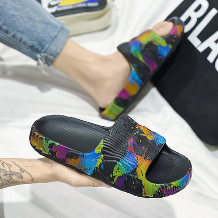 Scarpe estive da uomo Pantofole da spiaggia Scivoli antiscivolo in EVA all'aperto Moda donna Appartamenti Infradito Sandali casual Casa di lusso