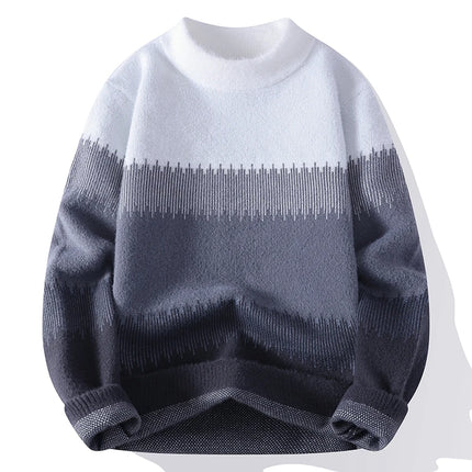 Winter Sweaters for male men thick O-neck sweater men Student youth sweaters autumn Men's wool Casual Knitwear Pullover