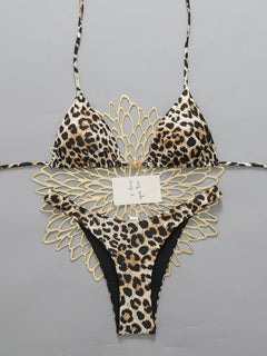 Micro Bikini 2026 Push Up Donna Costumi da Bagno Sexy Brasiliani Set Bikini Perizoma Leopardato Abbigliamento Mare Estivo