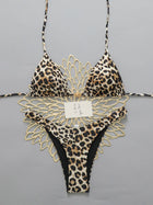 Micro Bikini 2026 Push Up Women's Sexy Brazilian Swimwear Leopard Thong Bikini Set Summer Beachwear