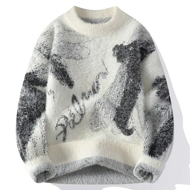 Winter Sweaters for male men thick O-neck sweater men Student youth sweaters autumn Men's wool Casual Knitwear Pullover