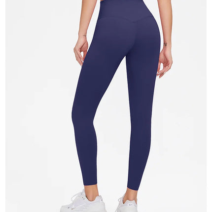 AL Women's High-Waist Airlift Yoga Leggings - Solid Color Tight Workout Pants for Pilates, Exercise & Street Style PlatiNum