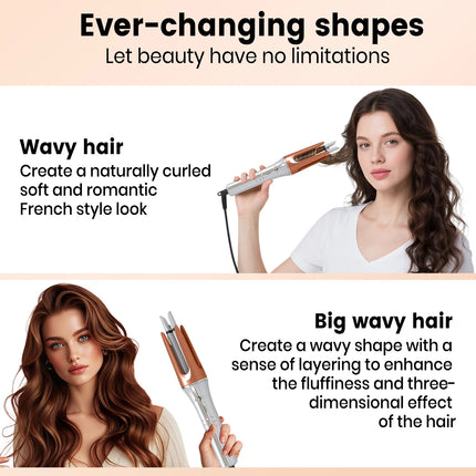 Auto Rotating Hair Curler 3 grades 33mm Silver Automatic Curling Iron  Female Hair Styling Tool Big Wave beauty salon Tool