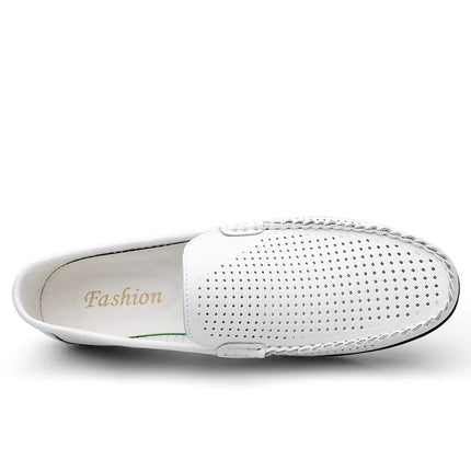 Mocassini Casual da Uomo in Vera Pelle, Scarpe Eleganti da Cerimonia, Mocassini Comodi per il Tempo Libero, Scarpe da Guida da Uomo, Slip-On Senza Lacci, Taglie Grandi