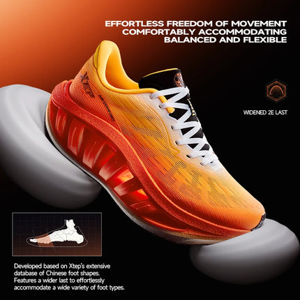 Xtep Light Boat MAX Scarpe da corsa leggere da uomo con rimbalzo e aumento dell'altezza, forza propulsiva più forte 874219110095