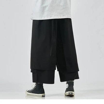 Pantaloni a Gamba Larga da Uomo, Stile Hip Hop, Jogger Casual, Streetwear Maschile, Pantaloni Larghi con Patchwork, Joggers alla Moda Comodi, Pantaloni da Donna