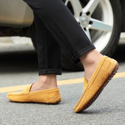 Mocassini da uomo in pelle scamosciata di lusso 2022 scarpe casual da uomo scarpe da barca fatte a mano da uomo Slipon scarpe da guida mocassini maschili Zapatos