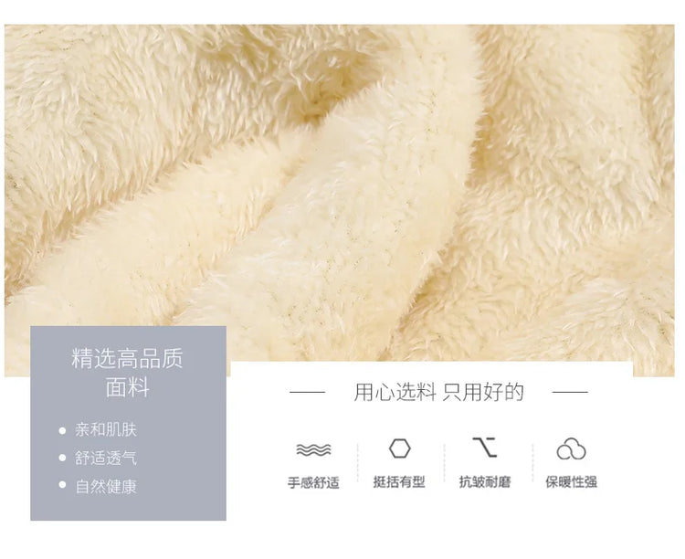 Winter Warm Hooded patchwork Jacket+Pant 2-piece Set Men Set Sports Suit Fleece Thickened Sportswear Casual Men Tracksuit