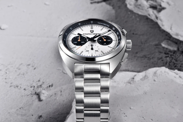 Orologio da Uomo PAGANI DESIGN con Quadrante Giallo, Cronografo al Quarzo, Movimento Giapponese VK63, Vetro Zaffiro, Impermeabile, Novità 2026