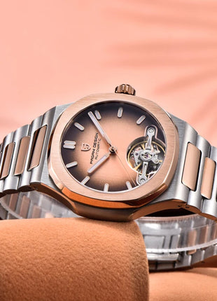Nuovo Orologio da Uomo PAGANI DESIGN 2026 con Tourbillon Scheletrato, Orologio Automatico di Lusso di Alta Gamma per Uomo, Elegante Orologio da Polso Meccanico Sportivo