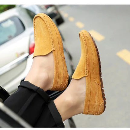 Mocassini da uomo in pelle scamosciata di lusso 2022 scarpe casual da uomo scarpe da barca fatte a mano da uomo Slipon scarpe da guida mocassini maschili Zapatos